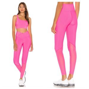 Beach Riot Sports Legging Fruit Punch Cross Front Mesh Sz L Revolve Barbie